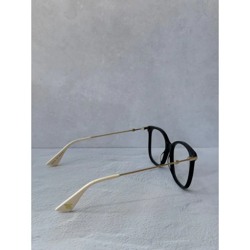NEW Gucci GG0512O Square Eyeglasses Frames in Black Gold